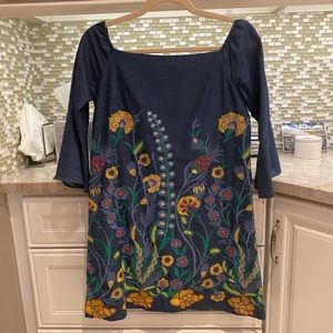 Alice and Olivia blue floral dress